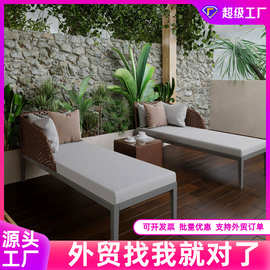 户外休闲躺床沙滩游泳池阳台海边阳光房度假酒店民宿躺椅定制加工