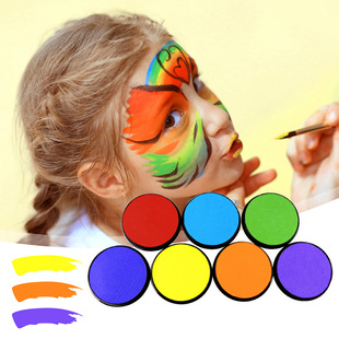Cross-border Hot Sale 18g Washable Body Painting Pigment Children's Face Color Party Christmas Halloween Makeup
