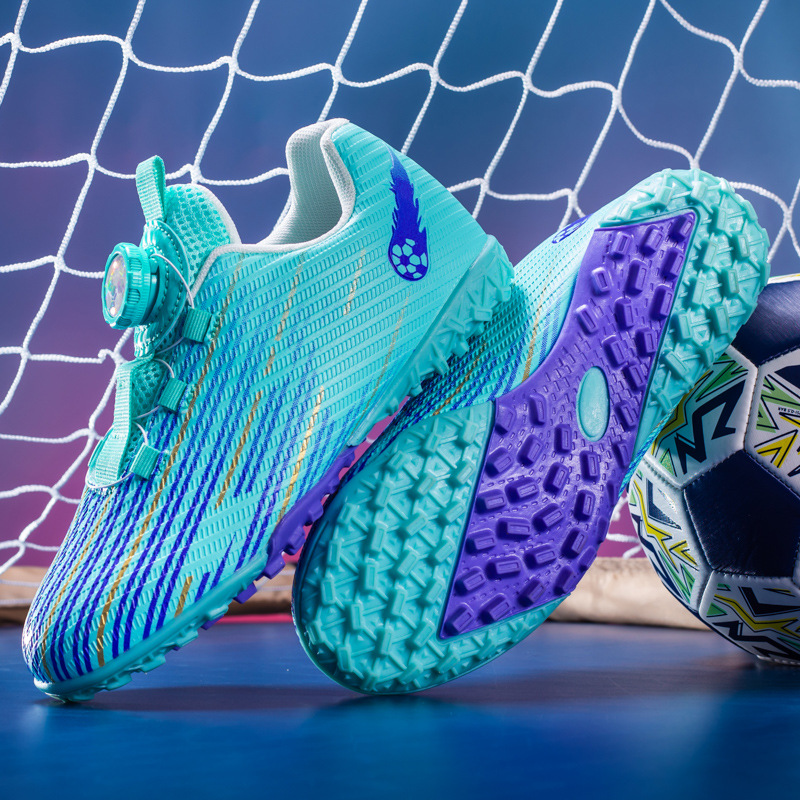 Zapatos de fútbol transfronterizos de alto perfil para hombres TF zapatos de entrenamiento antideslizante transpirables para niños zapatos de césped profesionales para estudiantes image 6