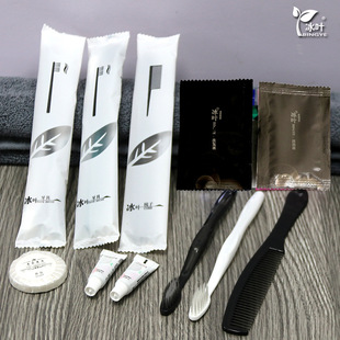 Disposable soft bristled toothbrush six-piece set hotel disposable supplies hotel room toiletries six-piece set