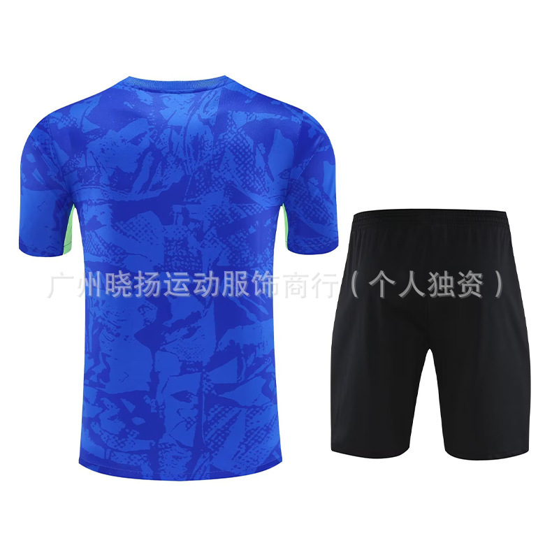 工場直販 新型 バルセロナ スポーツトレーニングウェア サッカーユニフォームセット メンズ サッカーユニフォーム 卸売 通気性|undefined