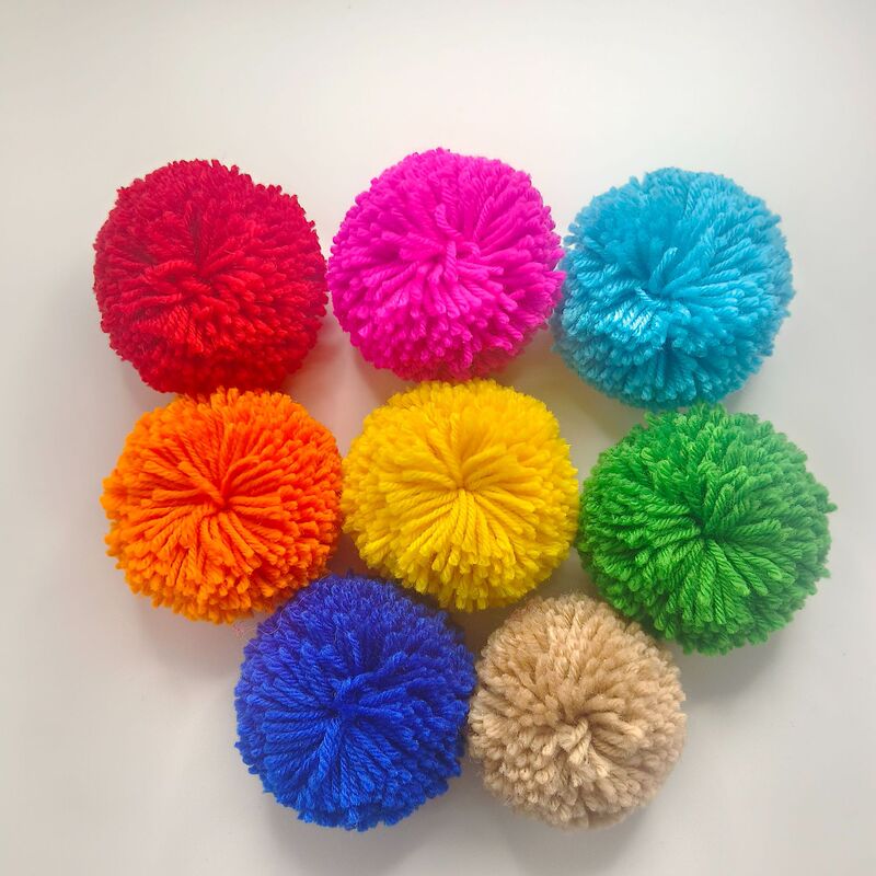 Hot-Selling Pom-Poms, Chunky Yarn Hat-Shaped Accessories, Accessory Pendants, Yarn Cashmere Polyester Acrylic Plush Ball Ornaments Hot-Selling Pom-Poms, Chunky Yarn Hat-Shaped Accessories, Accessory Pendants, Yarn Cashmere Polyester Acrylic Plush Ball Ornaments