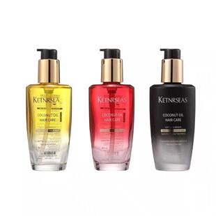 KETNRSEAS Coconut Oil Hair Care Essential Oil Small Gold Bottle Small Black Product Small Red Bottle Hair Care Essential Oil