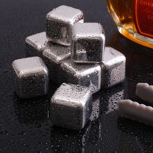 304 Stainless Steel Quick-Frozen Ice Cubes Boxed Set Recyclable Metal Ice Balls Ice Whiskey Beer
