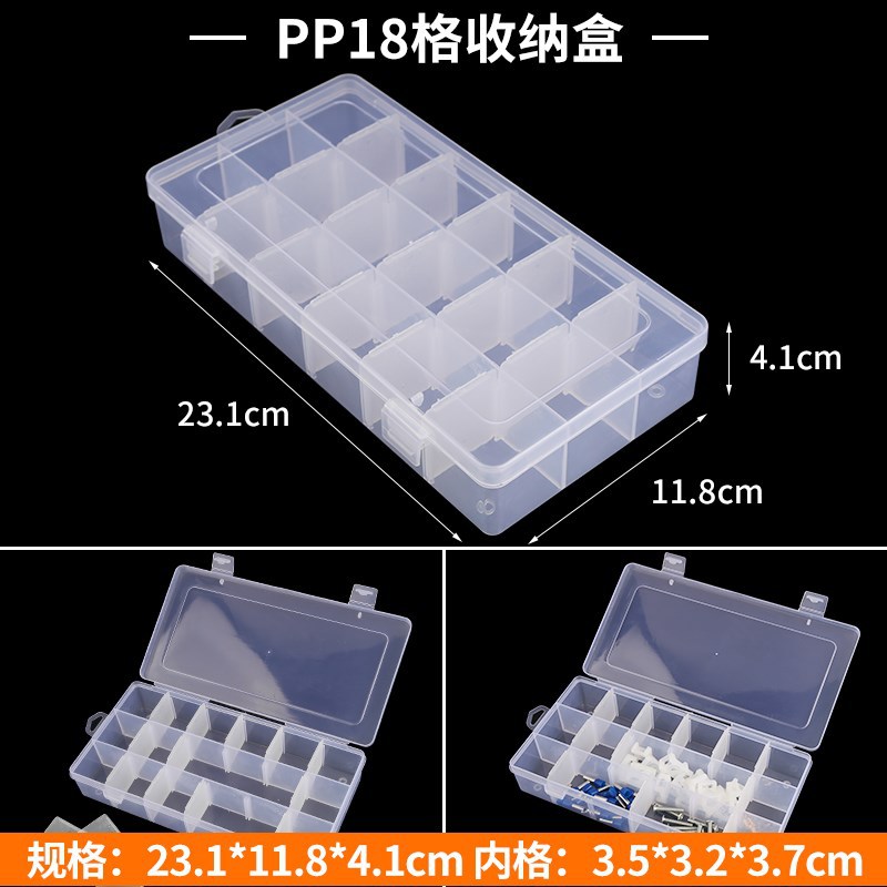 Caja de almacenamiento de piezas de rompecabezas de plástico, compartimento para bloques de construcción, caja para modelo de coche, accesorios de reloj desmontables, caja pequeña para clasificación de componentes.