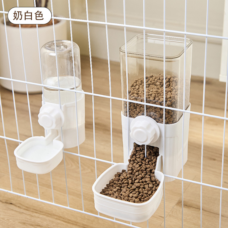 猫とウサギの水飲み場給餌機クロスボーダーホットセール犬吊り下げ自動ウォーターディスペンサー吊り下げケージ猫ボウル犬フードボウル|undefined