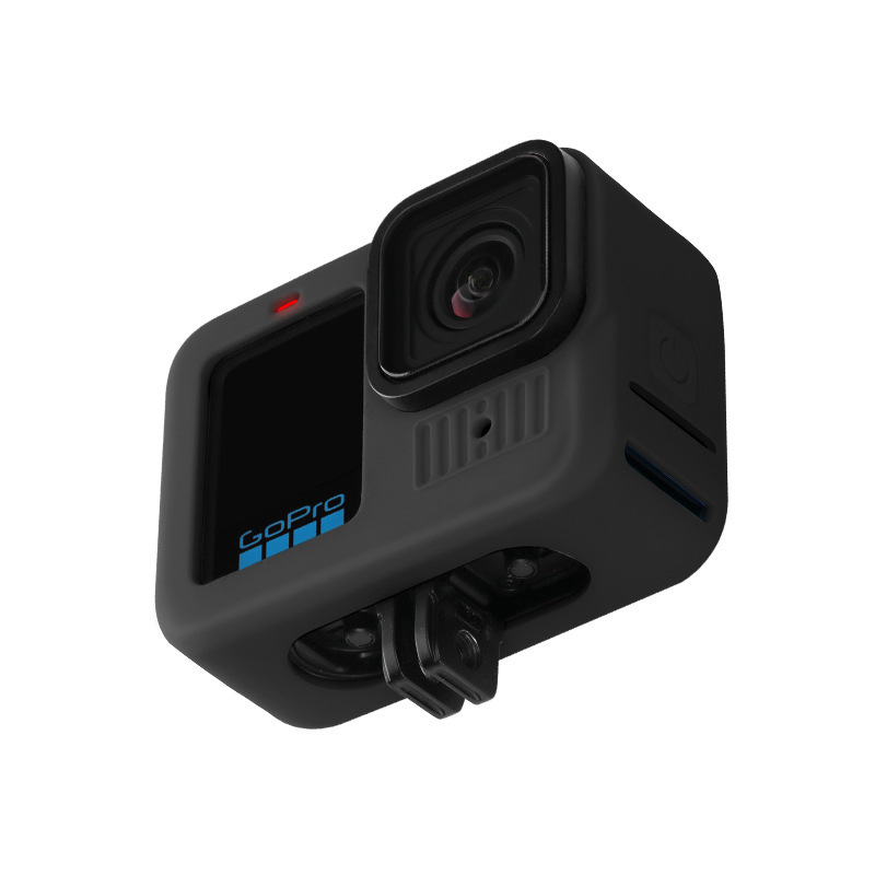 para la cámara gopro13 nuevo tipo de cubierta de silicona cuerpo cubierta a prueba de arañazos cubierta de metal desnudo cubierta de película templada cubierta de lente