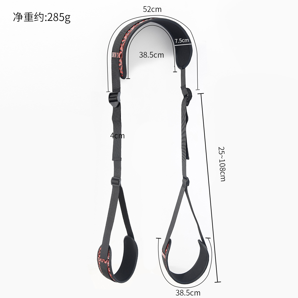 SM Sex Sling Set Female Bondage Shoulder Straps Diamond Pattern Swing Manos y Piés Esposas Adultos Juguetes Colgar Muslo