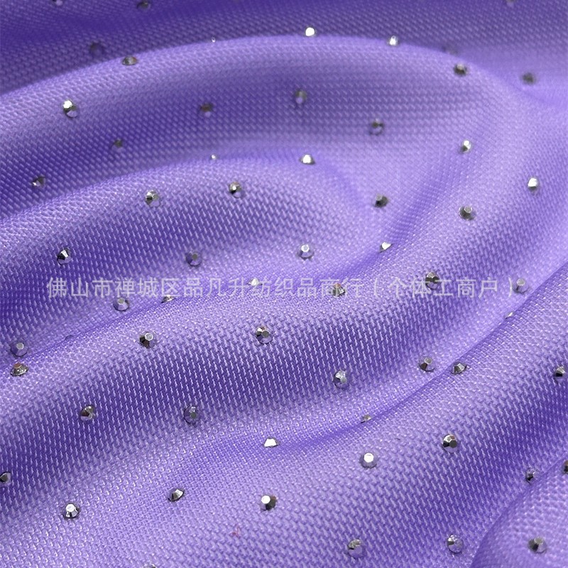 Vestido de cena de moda de fiesta de baile de camisa de vestido de tela gradiente caliente taladro de tela transpirable de alta elasticidad image 1