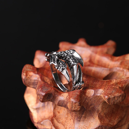  men ring opening African alloy domineering index finger ring tail ring individual design restoring ancient ways