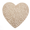 Fashionable decorations heart shaped PVC, table mat, new collection, light luxury style