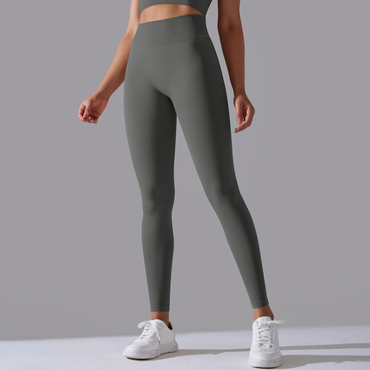 Simple Style Sports Solid Color Nylon Cotton Blend U Neck Tracksuit Vest Jogger Pants Leggings display picture 180