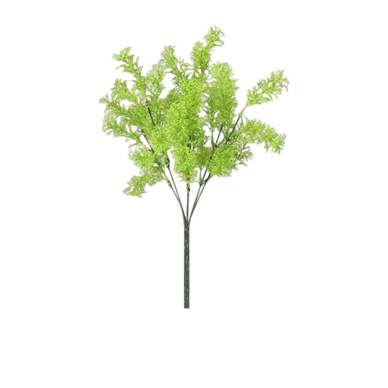 Simulación de plantas verdes, pino, vainilla, musgo, decoración de paredes, paredes de plantas, paredes de plantas verdes, materiales de distribución, plástico, hierba falsa, agua