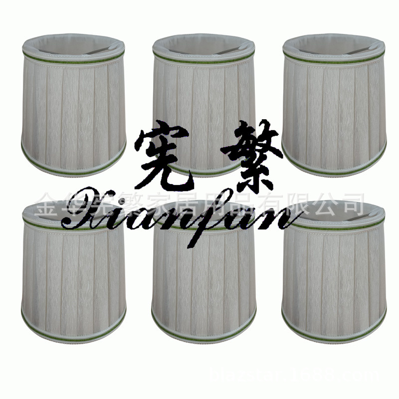 10x13x12 M Blanco ribete blanco verde (paquete de 6)