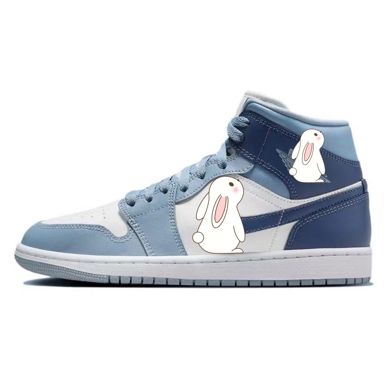 조 1 미디엄 화이트 블루 BQ6472-140