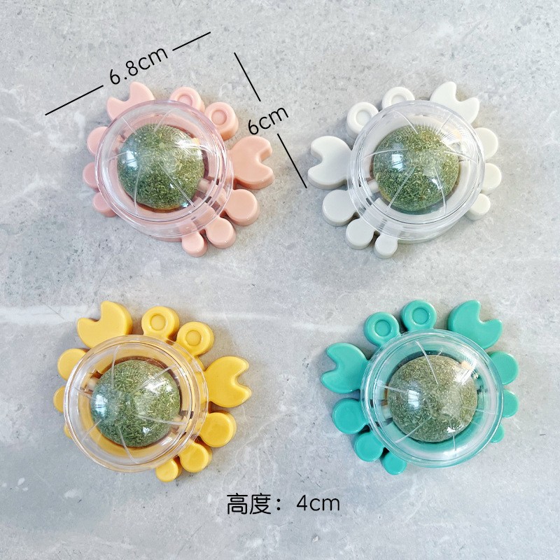 Nuevo juguete para gatos pegado a la pared, bola de menta para gatos, auto-alivio, artefacto para gatos, lamer y lamer los dientes