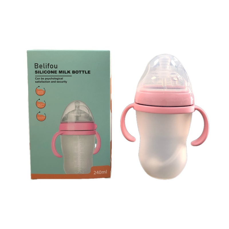 跨境宝宝奶瓶新生婴儿液态硅胶奶瓶Baby silicone feeding bottle|undefined