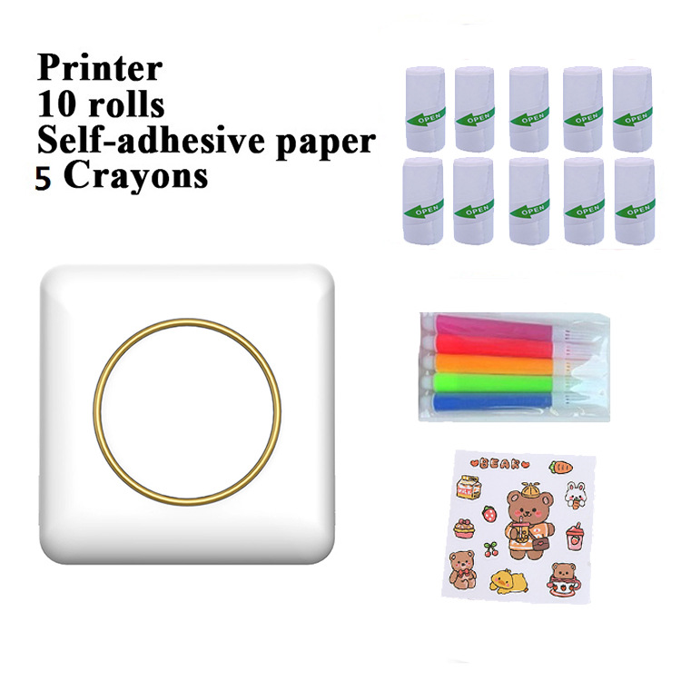 Nueva C20 mini pregunta incorrecta impresión térmica etiqueta adhesiva de mano hogar foto impresora bolsillo pequeño