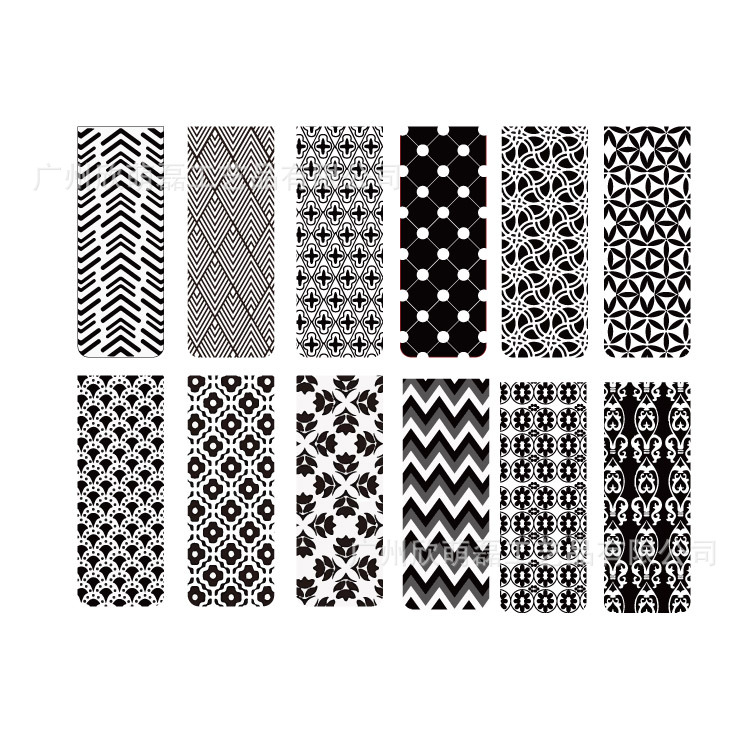 黑白图形书签---1-20210204