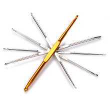 钩针棒针手工编织毛线工具套装彭泉记号3针扣WP铝环形收纳包勾针7