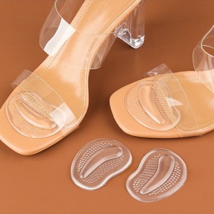 Forefoot Pad Shock-Absorbing and Pressure-Reducing Half-Size Pad for Women's High-Heeled Shoes, Women's Non-Slip Thickeneded Soft Massage Particle Small Forefoot Pad