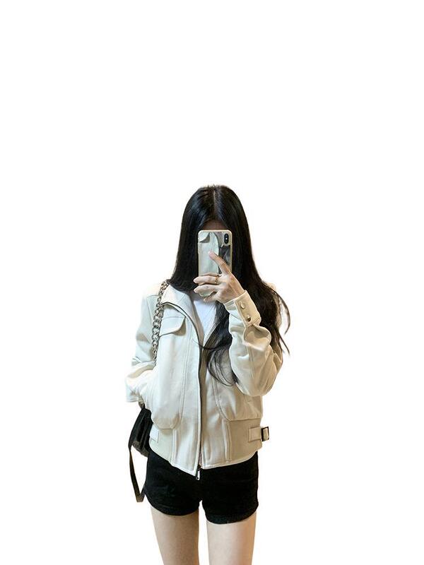 复古气质感立领短款外套女2025秋季新款慵懒百搭修身夹克上衣|undefined
