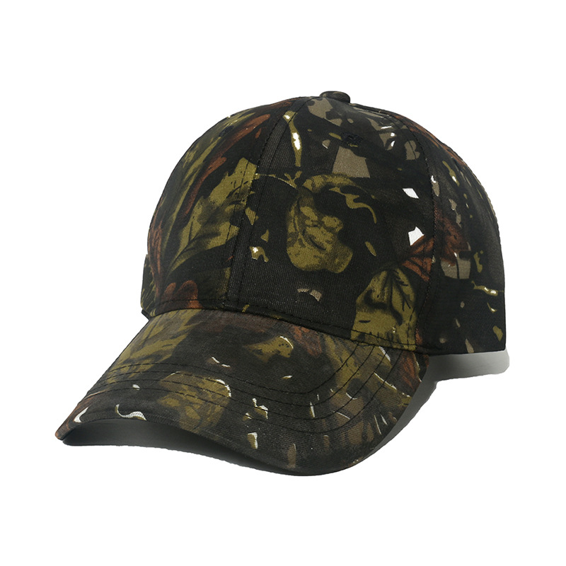 Polyester Material Men's Fashion Camouflage Sewing Curved Eaves Baseball Cap