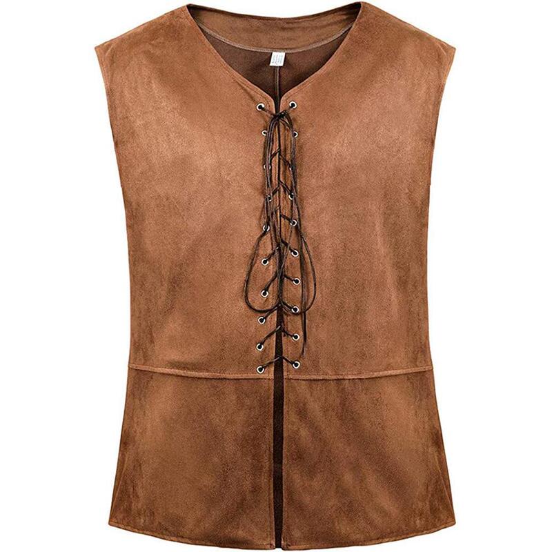 2024 Amazon Medieval Renaissance Pirate Gothic Steampunk Vest Lace-Up Vest 2024 Amazon Medieval Renaissance Pirate Gothic Steampunk Vest Lace-Up Vest