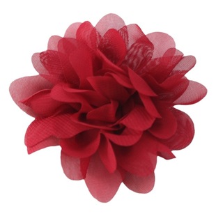 7cm chiffon flower diy children's hair accessories headdress flower corsage shoes and hats accessories without hair band hairpin