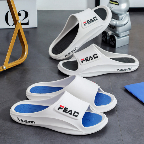  New Slippers for Men Summer Outerwear Anti-Slip Home Outdoor Couples Silent Trendy Household Sandals Slippers for Men