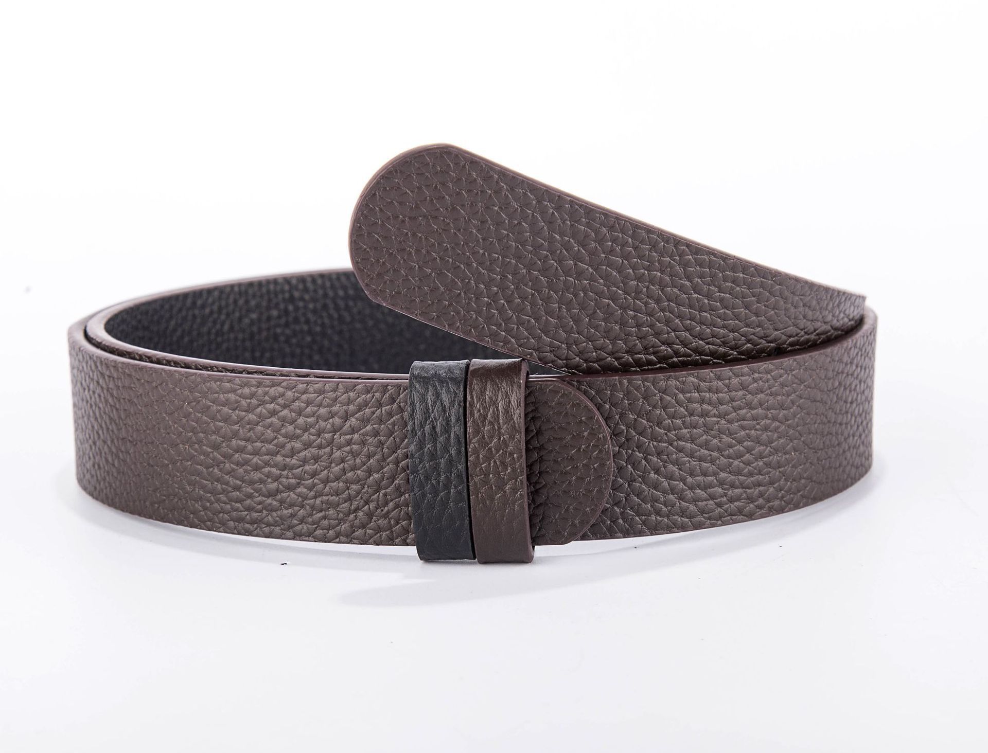 Elite quality double-sided import leather belt