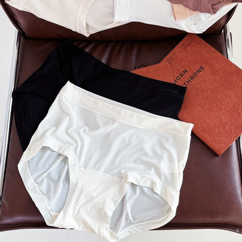 6-Pack Gift Box of Women's Lightweight, Soft, Comfortable, Solid Color Lettered Silk Panties