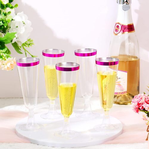 Cross-border factory one-time use champagne glasses transparent pudding cups plastic cups high-stem red wine glasses mousse cups dessert cups
