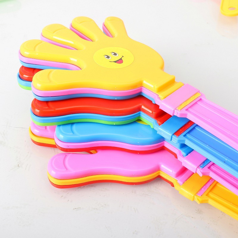 28cm nuevo material sonriente gran mano palmada deportiva refuerzo props animadores atmósfera animadora juguetes palmaditas