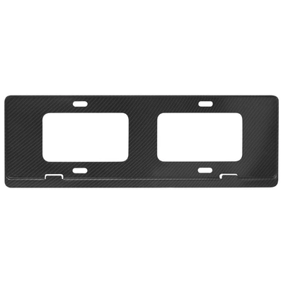 borderless license plate frame domestic general-purpose: License plate holder/license plate holder - boundless-double-hole-new-energy-carbon-fiber
