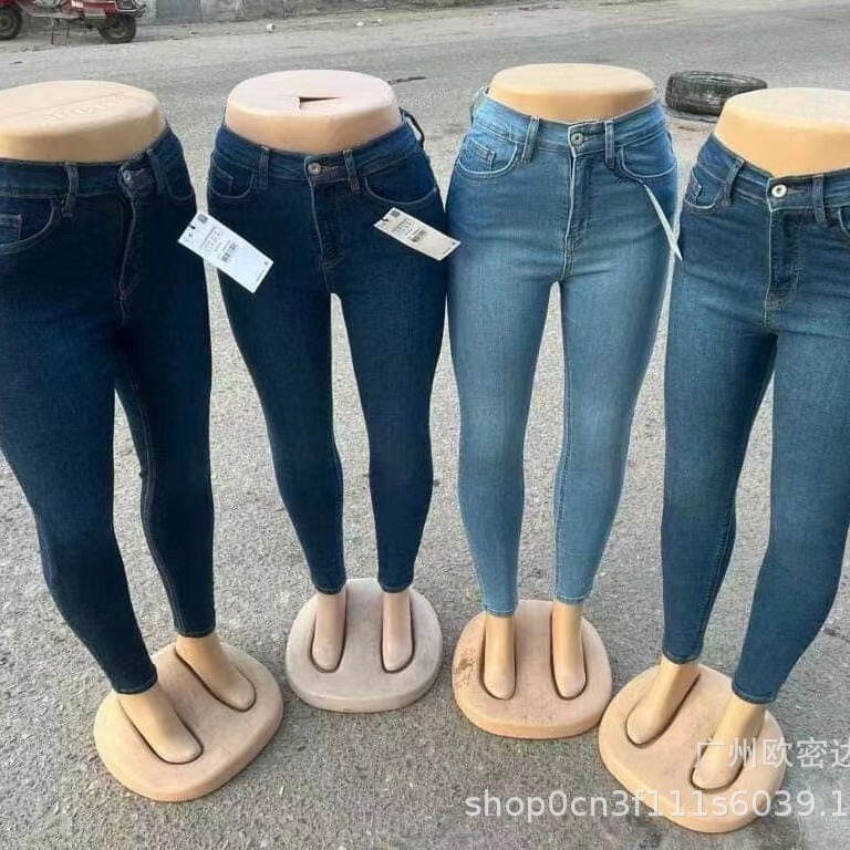 S _ 3XLハイエラスティックプラスサイズスパイシーガールデニムパンツデニム卸売|undefined