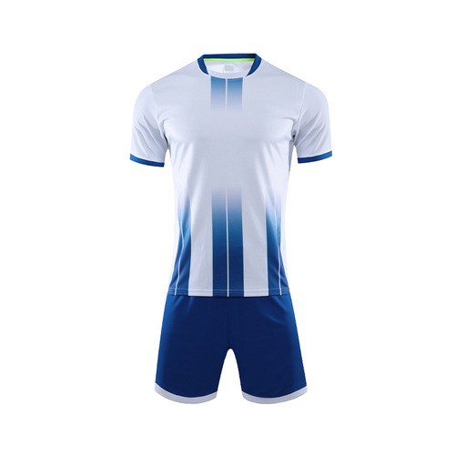 2023光版足球服训练服套装男女儿童速干透气短袖比赛印字印号队服