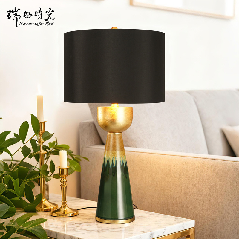 American Retro Style Model Room Table Lamp Designer Project Hotel Ambiance Light Bedroom Bedside Lamp European Style Ul Certified
