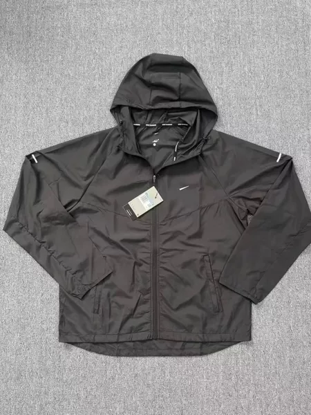 Cross-Border European and American Sports Jackets for Men, Quick-Drying Running Outdoor Cycling Sportswear, Casual Hooded Zipper Wholesale 4747