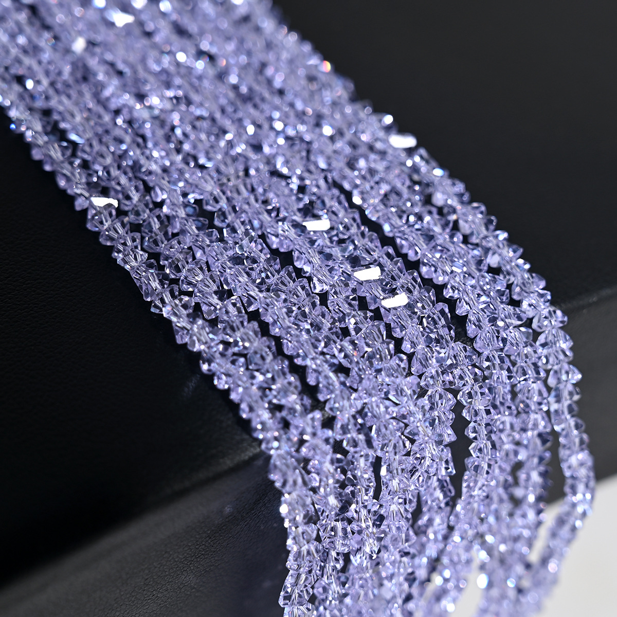 Collar de perlas de cristal de diamante de cristal triangular de 4 mm collar de perlas sueltas de bricolaje artesanal accesorios de ropa accesorios de cadena de teléfono móvil accesorios de cadena de teléfono móvil image 8