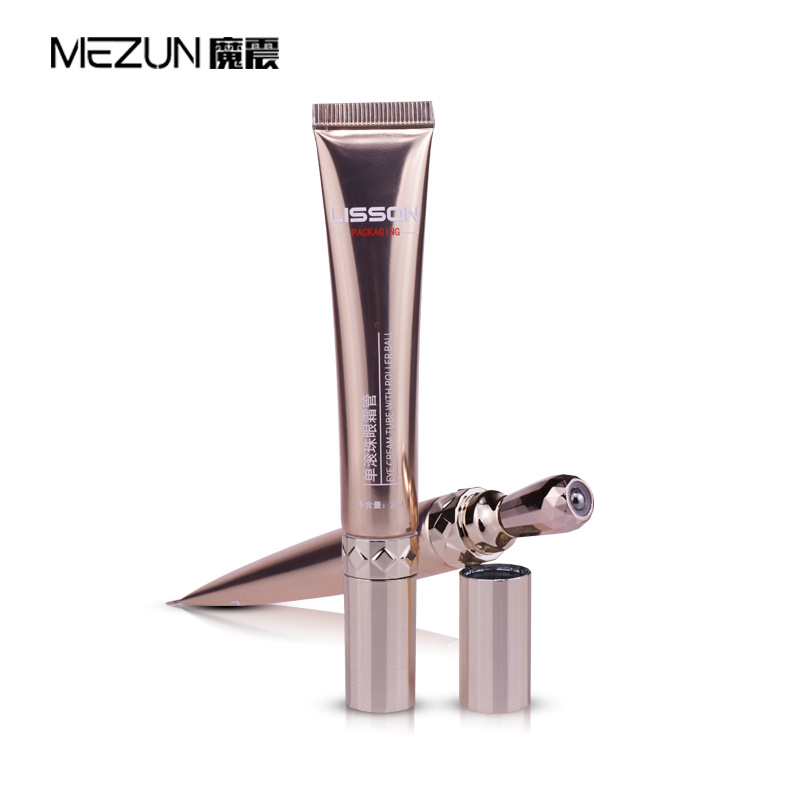 化妆品塑料软管包材 单珠滚动按摩眼霜软管 眼霜塑料包装