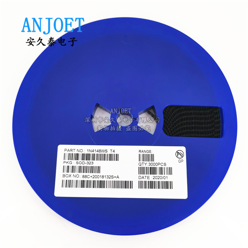 原装现货 1N4148WS 丝印T4 SOD-323 贴片4148开关二极管 0805体积
