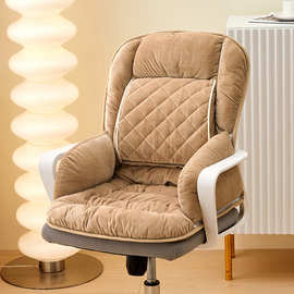 新款坐垫5V插电加热椅垫办公椅子垫子秋冬天保暖屁股垫带腰拖可洗