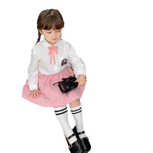 Pudding Haru  New Girls College Style Suit Korean Style Girls Jacket Skirt Shirt Vest Suit