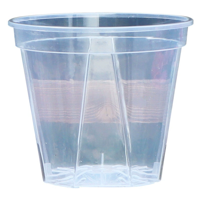 Пластиковый цветочный горшок оптовая продажа с фабрики высокий прозрачный зеленый горный бассейн дышащий бассейн для контроля корней Zhu Ding Красный бассейн Wenxin Орхидея Фаленопсис цветочный горшок