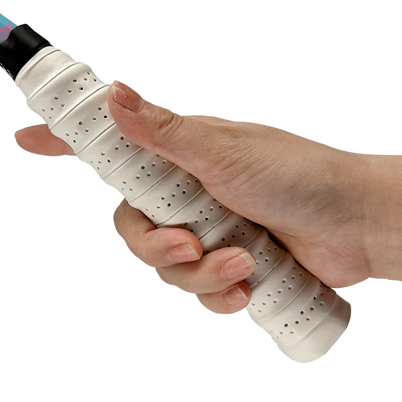 Cinta para empuñadura de raqueta de bádminton con refuerzo (quilla), nueva versión mejorada, absorbente, antideslizante, para tenis.