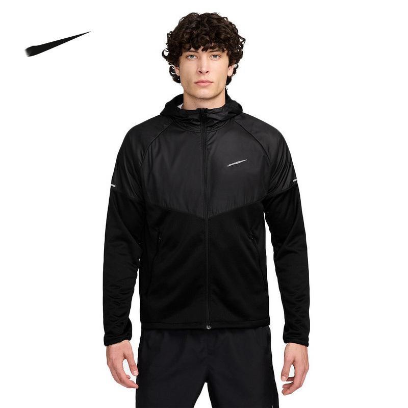 Men's Windbreaker Running Jacket for Spring and Autumn, Outdoor Sports, Windproof, Warm, Hooded, Comfortable FZ1112-010