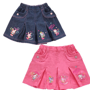 Pianist Cute Daughter Clothing Japanese Cartoon Bunny Love Letter Embroidered Lace Shorts Princess Skirt Pants