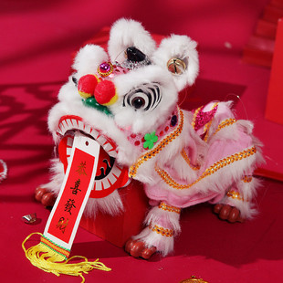 Lion Awakening String Puppet for Kidsren Children's Day Chinese Style Retro Toy Folk Traditional Handmade Lion Dance