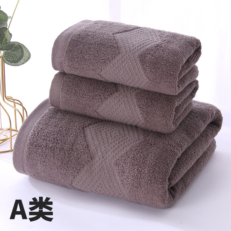 Toallas de baño de algodón puro tipo A toalla de baño grande al por mayor toalla de algodón de dos piezas engrosada suave absorbente hotel bordado para el hogar